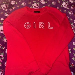 Lucky Brand ~ “ GIRL “ Crew Neck Sweatshirt!